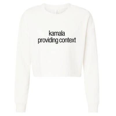 Kamala Brat Lime Green Providing Context Cropped Pullover Crew