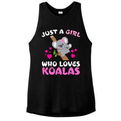 Koala Bear Lovers Just A Girl Who Loves Koalas Cool Gift Ladies PosiCharge Tri-Blend Wicking Tank