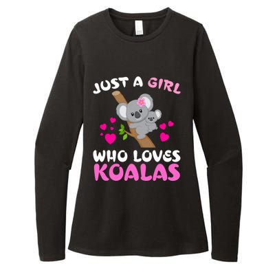 Koala Bear Lovers Just A Girl Who Loves Koalas Cool Gift Womens CVC Long Sleeve Shirt