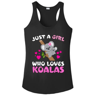 Koala Bear Lovers Just A Girl Who Loves Koalas Cool Gift Ladies PosiCharge Competitor Racerback Tank