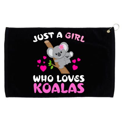 Koala Bear Lovers Just A Girl Who Loves Koalas Cool Gift Grommeted Golf Towel