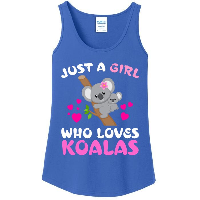 Koala Bear Lovers Just A Girl Who Loves Koalas Cool Gift Ladies Essential Tank