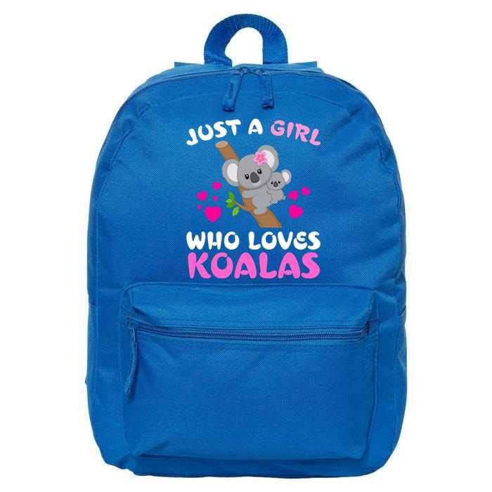 Koala Bear Lovers Just A Girl Who Loves Koalas Cool Gift 16 in Basic Backpack