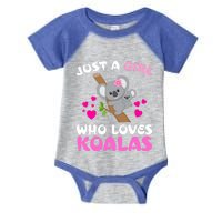 Koala Bear Lovers Just A Girl Who Loves Koalas Cool Gift Infant Baby Jersey Bodysuit