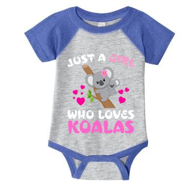 Koala Bear Lovers Just A Girl Who Loves Koalas Cool Gift Infant Baby Jersey Bodysuit