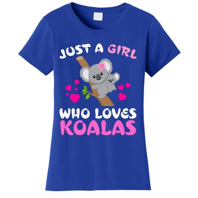 Koala Bear Lovers Just A Girl Who Loves Koalas Cool Gift Women's T-Shirt