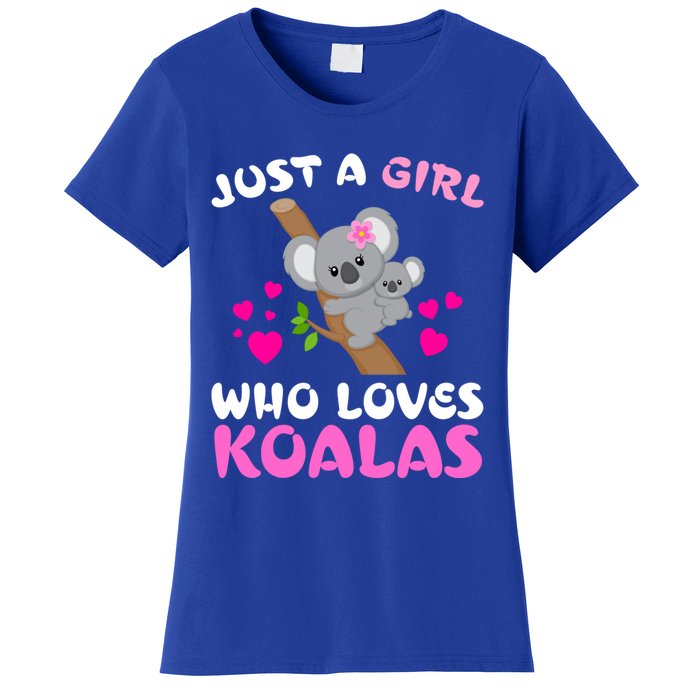 Koala Bear Lovers Just A Girl Who Loves Koalas Cool Gift Women's T-Shirt