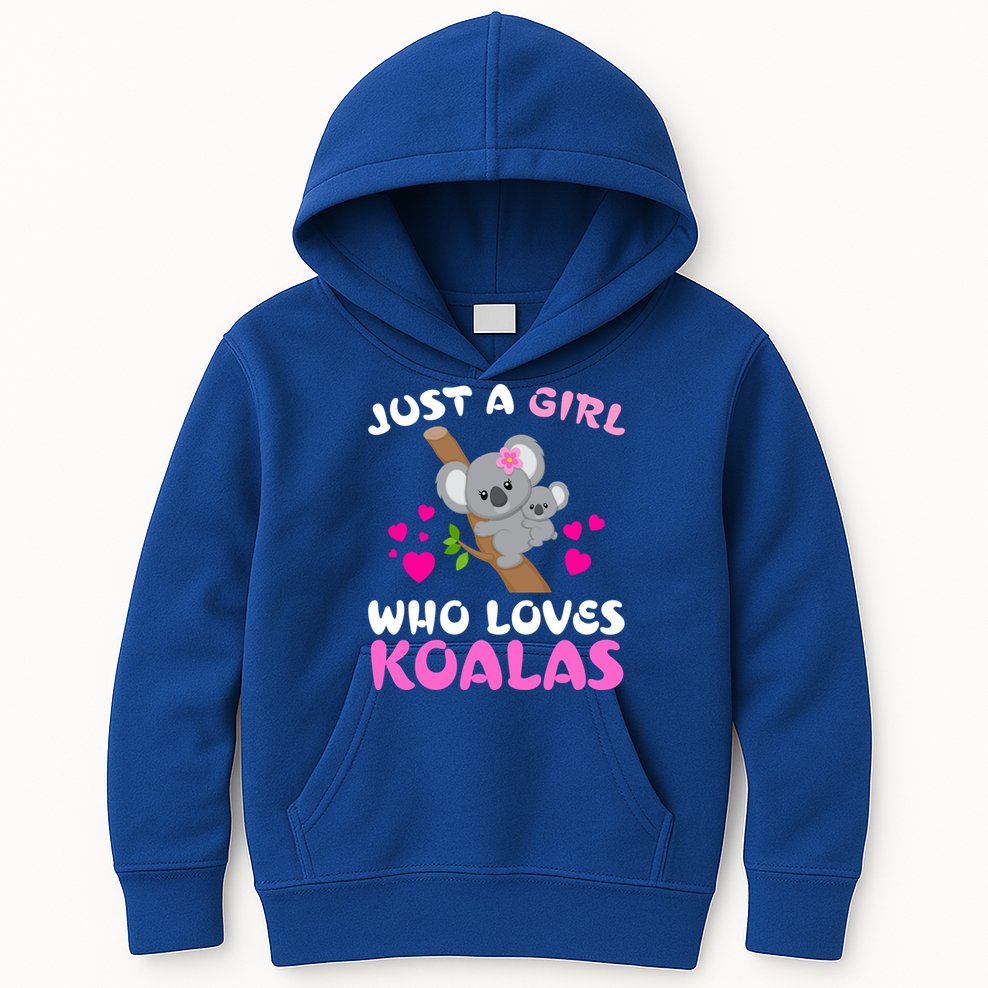 Koala Bear Lovers Just A Girl Who Loves Koalas Cool Gift Kids Hoodie