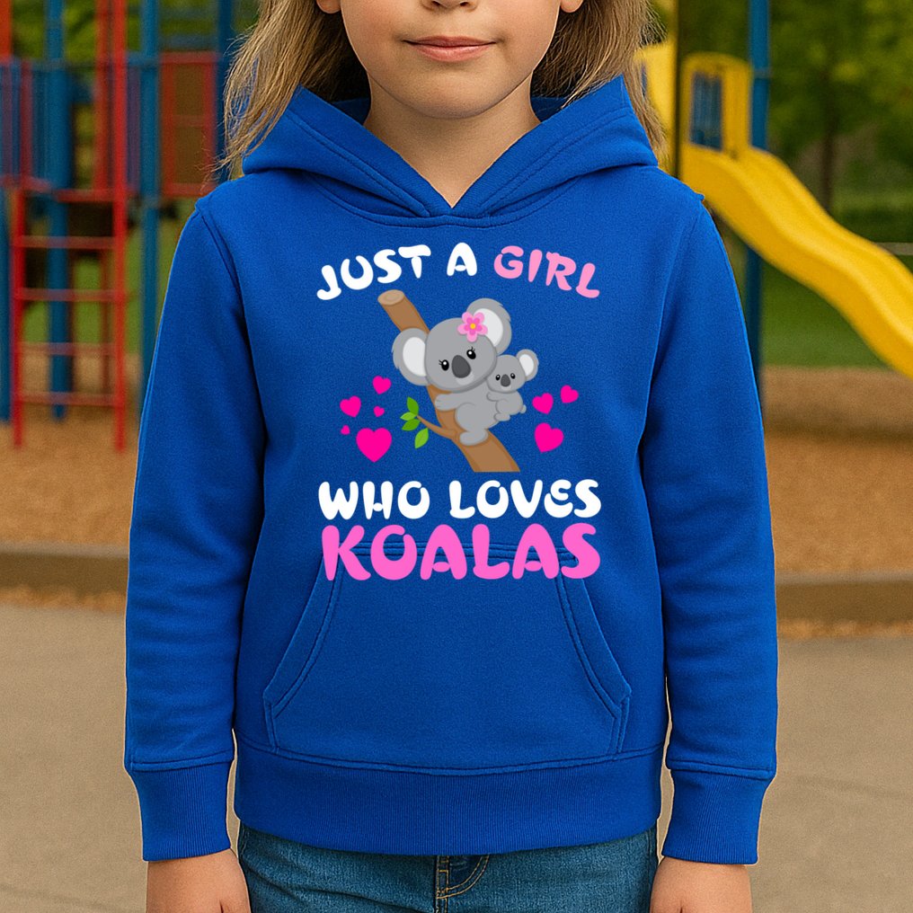 Koala Bear Lovers Just A Girl Who Loves Koalas Cool Gift Kids Hoodie