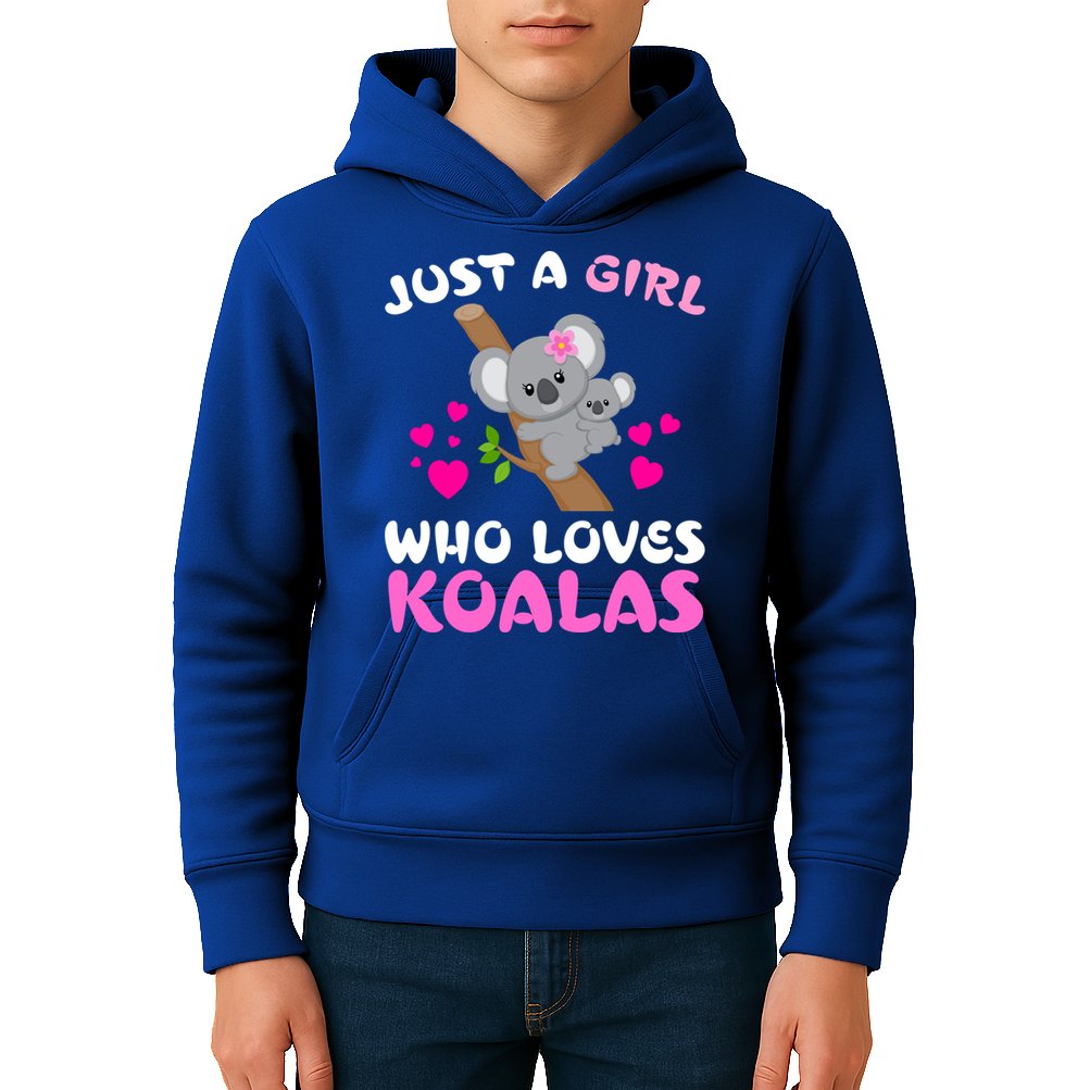 Koala Bear Lovers Just A Girl Who Loves Koalas Cool Gift Kids Hoodie