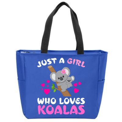 Koala Bear Lovers Just A Girl Who Loves Koalas Cool Gift Zip Tote Bag