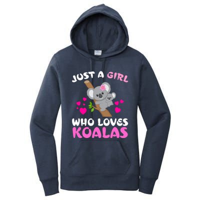 Koala Bear Lovers Just A Girl Who Loves Koalas Cool Gift Women's Pullover Hoodie