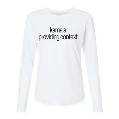 Kamala Brat Lime Green Providing Context Womens Cotton Relaxed Long Sleeve T-Shirt