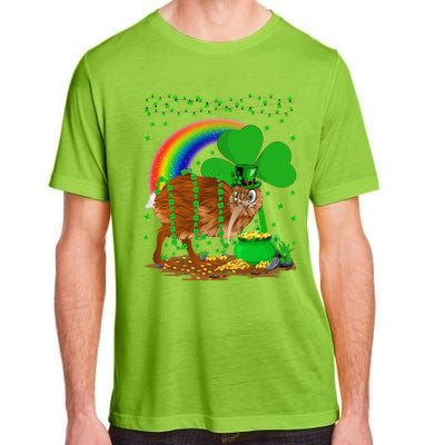 Kiwi Bird Lover Shamrock Rainbow Kiwi Bird St Patrick's Day Adult ChromaSoft Performance T-Shirt