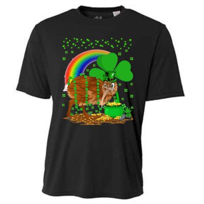 Kiwi Bird Lover Shamrock Rainbow Kiwi Bird St Patrick's Day Cooling Performance Crew T-Shirt