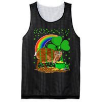 Kiwi Bird Lover Shamrock Rainbow Kiwi Bird St Patrick's Day Mesh Reversible Basketball Jersey Tank