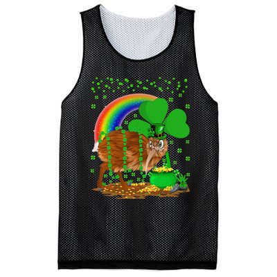 Kiwi Bird Lover Shamrock Rainbow Kiwi Bird St Patrick's Day Mesh Reversible Basketball Jersey Tank