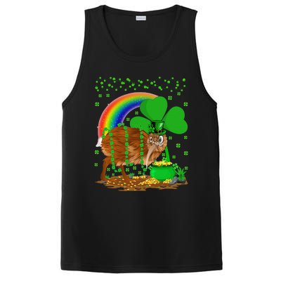 Kiwi Bird Lover Shamrock Rainbow Kiwi Bird St Patrick's Day PosiCharge Competitor Tank