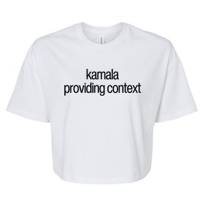 Kamala Brat Lime Green Providing Context Election 2024 Apparel Bella+Canvas Jersey Crop Tee