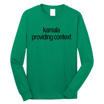 Kamala Brat Lime Green Providing Context Long Sleeve Shirt