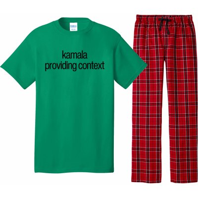 Kamala Brat Lime Green Providing Context Pajama Set