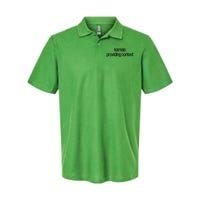 Kamala Brat Lime Green Providing Context Softstyle Adult Sport Polo