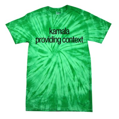 Kamala Brat Lime Green Providing Context Tie-Dye T-Shirt