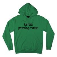 Kamala Brat Lime Green Providing Context Tall Hoodie