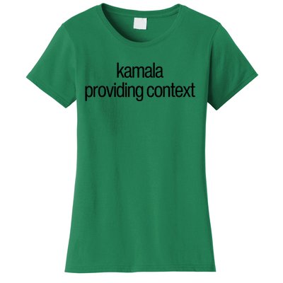 Kamala Brat Lime Green Providing Context Women's T-Shirt