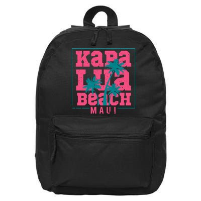 Kapalua Beach Maui 16 in Basic Backpack