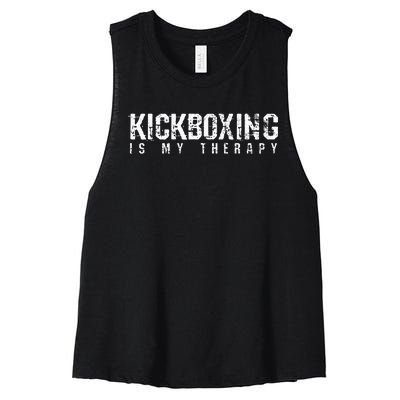 Kickboxing Boxing Material Arts Gift Women's Racerback Cropped Tank