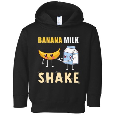 Kawaii Banana Milkshake Funny Banana Milk Shake Toddler Hoodie