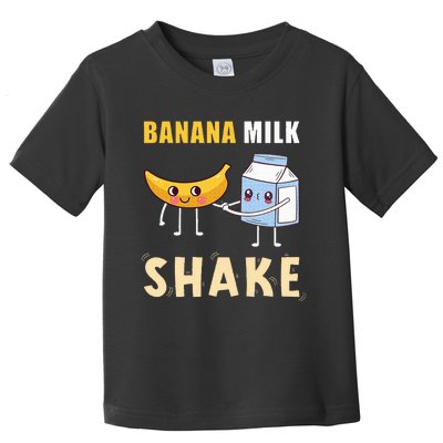 Kawaii Banana Milkshake Funny Banana Milk Shake Toddler T-Shirt