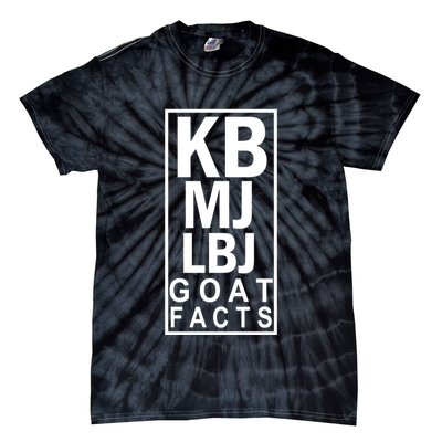 Kb Mj Lbj Basketball Goat Facts Tie-Dye T-Shirt