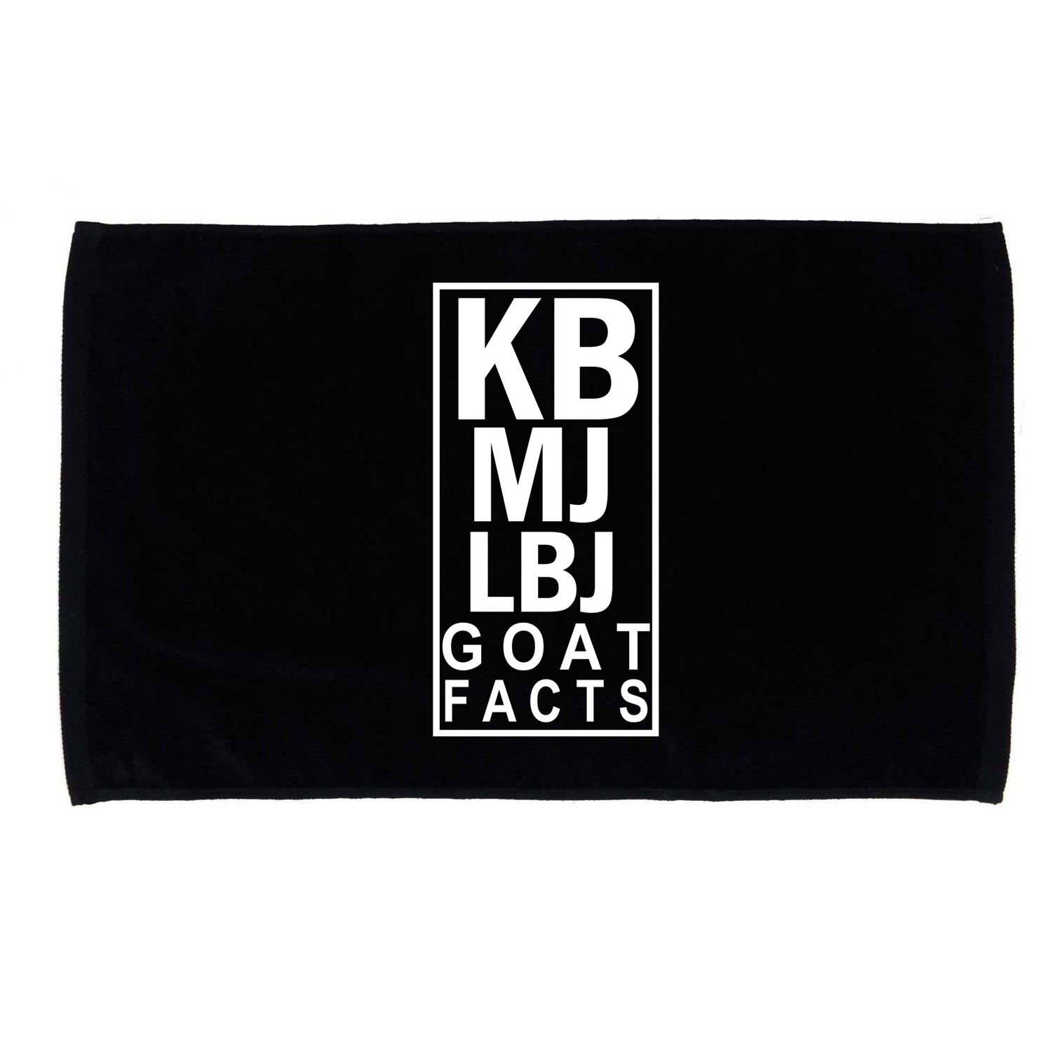 Kb Mj Lbj Basketball Goat Facts Microfiber Hand Towel