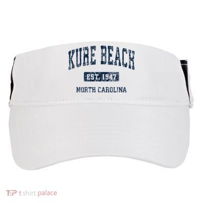 Kure Beach North Carolina Nc Vintage Athletic Sports Design Adult Drive Performance Visor