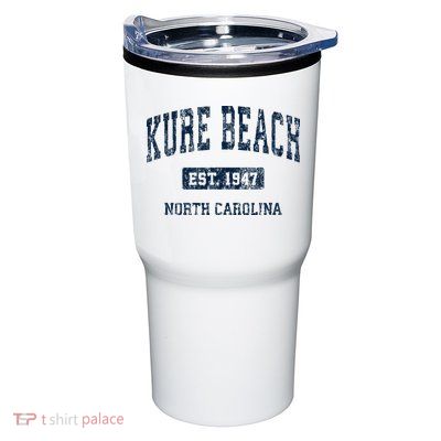 Kure Beach North Carolina Nc Vintage Athletic Sports Design Tumbler