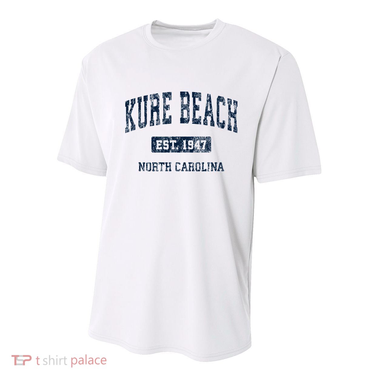 Kure Beach North Carolina Nc Vintage Athletic Sports Design Youth Performance Sprint T-Shirt