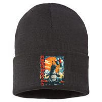 Kaiju Birthday Party Japan Monster Movie Bday Gift Sustainable Knit Beanie