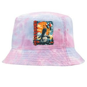 Kaiju Birthday Party Japan Monster Movie Bday Gift Tie-Dyed Bucket Hat