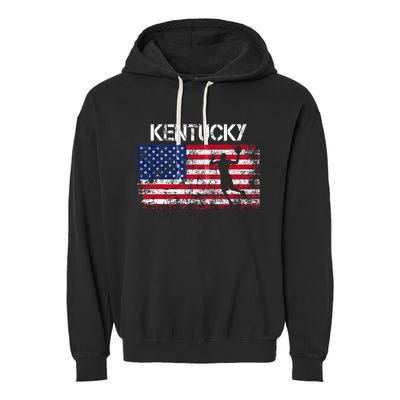 Kentucky Basketball Players American Flag Garment-Dyed Fleece Hoodie