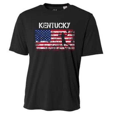 Kentucky Basketball Players American Flag Cooling Performance Crew T-Shirt