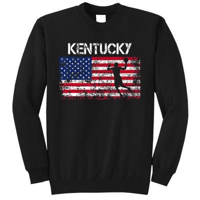 Kentucky Basketball Players American Flag Sweatshirt