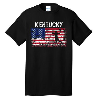 Kentucky Basketball Players American Flag Tall T-Shirt