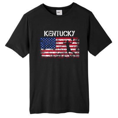 Kentucky Basketball Players American Flag Tall Fusion ChromaSoft Performance T-Shirt