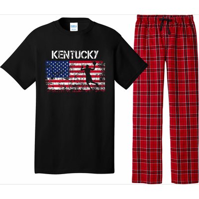 Kentucky Basketball Players American Flag Pajama Set