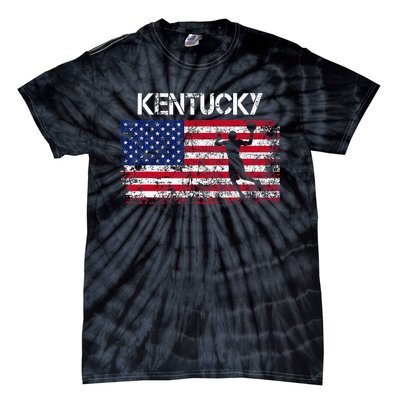 Kentucky Basketball Players American Flag Tie-Dye T-Shirt