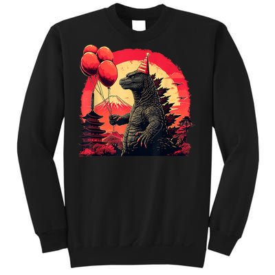 Kaiju Birthday Party Japan Monster Movie Bday Decorations Sweatshirt