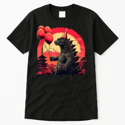 Kaiju Birthday Party Japan Monster Movie Bday Decorations Tall T-Shirt