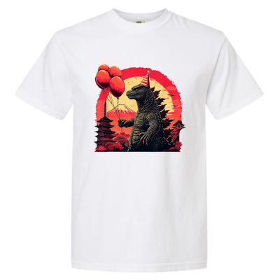 Kaiju Birthday Party Japan Monster Movie Bday Decorations Garment-Dyed Heavyweight T-Shirt